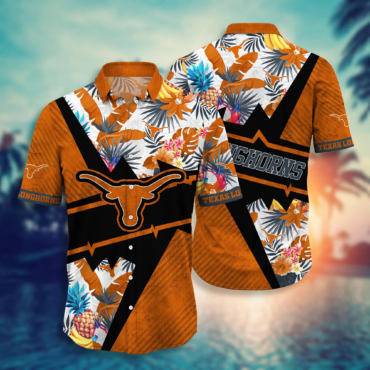 Texas Longhorns Ncaa Hawaiian Shirt Ceiling Fans Aloha Shirt