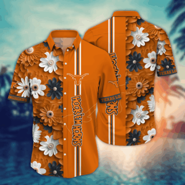 Texas Longhorns Ncaa Hawaiian Shirt Hot Season Aloha Shirt