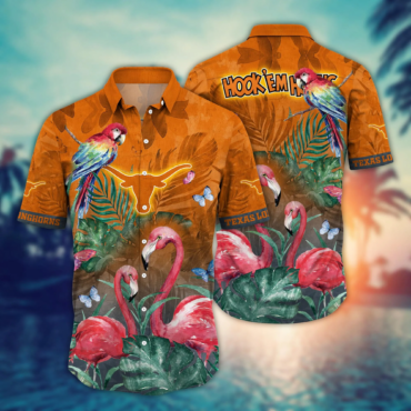 Texas Longhorns Ncaa Hawaiian Shirt Sea Breeze Aloha Shirt