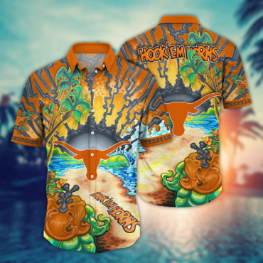 Texas Longhorns Ncaa Hawaiian Shirt Solsticetime Aloha Shirt