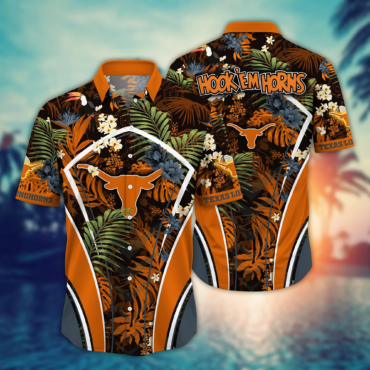 Texas Longhorns Ncaa Hawaiian Shirt Warm Nights Aloha Shirt