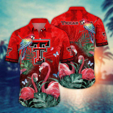 Texas Tech Red Raiders Ncaa Hawaiian Shirt Lush Greenery Aloha Shirt