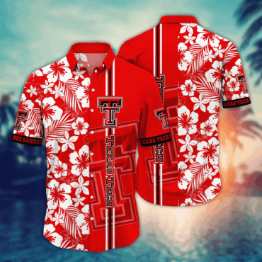 Texas Tech Red Raiders Ncaa Hawaiian Shirt Sprinklerstime Aloha Shirt