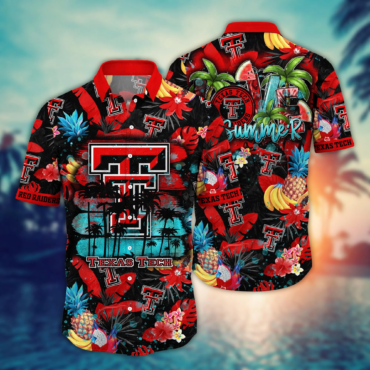 Texas Tech Red Raiders Ncaa Hawaiian Shirt Sun Soakedtime Aloha Shirt