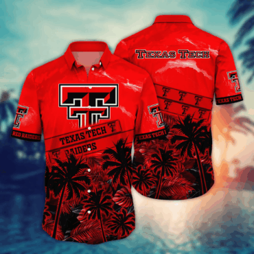 Texas Tech Red Raiders Ncaa Hawaiian Shirt Sunlit Aloha Shirt