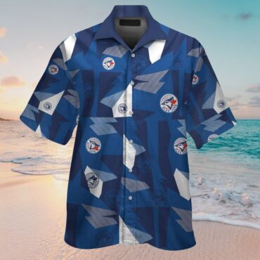Toronto Blue Jays Short Sleeve Button Up Tropical Hawaiian Shirt Ver07