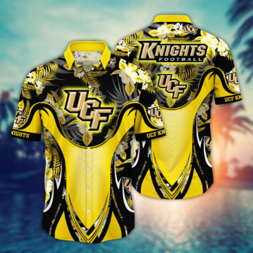 Ucf Knights Ncaa Hawaiian Shirt Ocean Waves Aloha Shirt