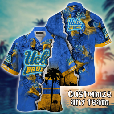 Ucla Bruins Ncaa Hawaiian Shirt Custom Flip Flops Aloha Shirt