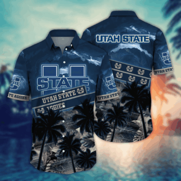 Utah State Aggies Ncaa Hawaiian Shirt Beach Aloha Shirt