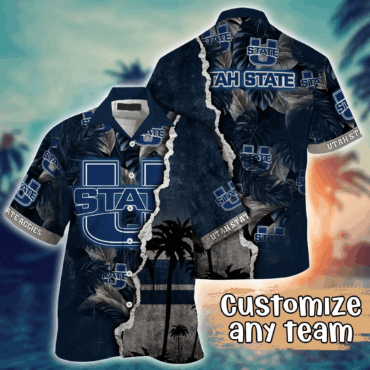 Utah State Aggies Ncaa Hawaiian Shirt Custom Watermelons Aloha Shirt