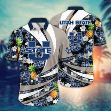 Utah State Aggies Ncaa Hawaiian Shirt Hammocks Aloha Shirt