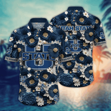 Utah State Aggies Ncaa Hawaiian Shirt Trending For This Summer Customize Shirt