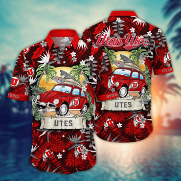 Utah Utes Ncaa Hawaiian Shirt High Temperaturestime Aloha Shirt