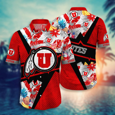 Utah Utes Ncaa Hawaiian Shirt Picnics Aloha Shirt