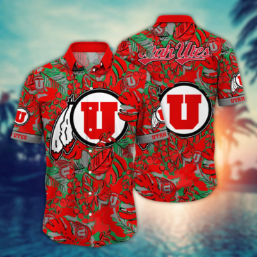 Utah Utes Ncaa Hawaiian Shirt Summertime Aloha Shirt