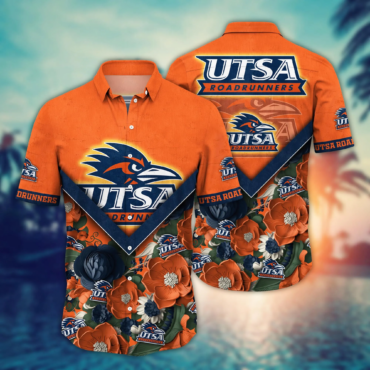 Utsa Roadrunners Ncaa Hawaiian Shirt Custom Sun Soaked Aloha Shirt