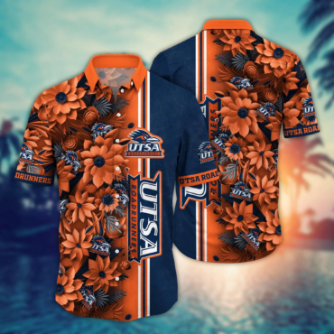 Utsa Roadrunners Ncaa Hawaiian Shirt Custom Warm Breezes Aloha Shirt