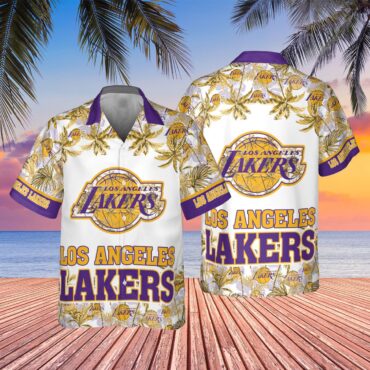 Los Angeles Lakers Vibrant Themed Hawaiian