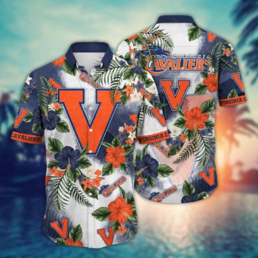 Virginia Cavaliers Ncaa Hawaiian Shirt Ice Cold Drinkstime Aloha Shirt