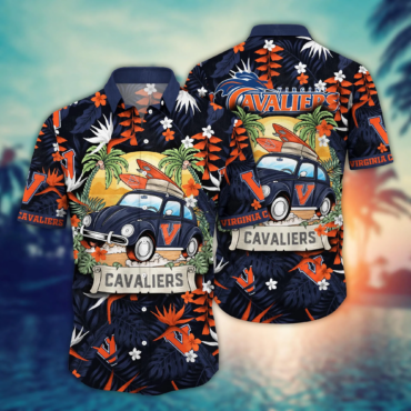 Virginia Cavaliers Ncaa Hawaiian Shirt Lemonade Standstime Aloha Shirt