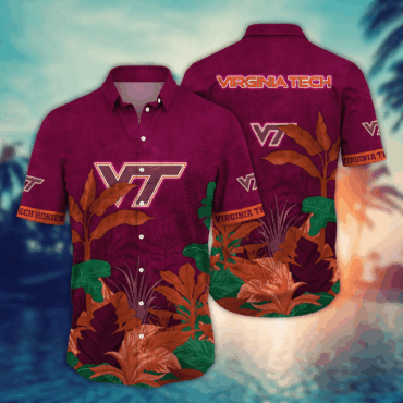 Virginia Tech Hokies Ncaa Hawaiian Shirt Pool Days Aloha Shirt