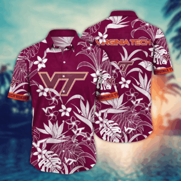 Virginia Tech Hokies Ncaa Hawaiian Shirt Warmthtime Aloha Shirt