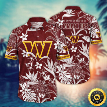 Washington Commanders Hawaii Shirt  Flower Vacation Mood Shirts