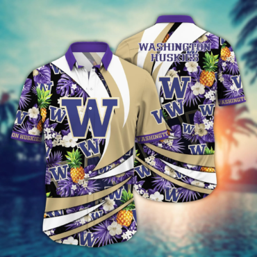 Washington Huskies Ncaa Hawaiian Shirt Shorts Kickabout Shirts
