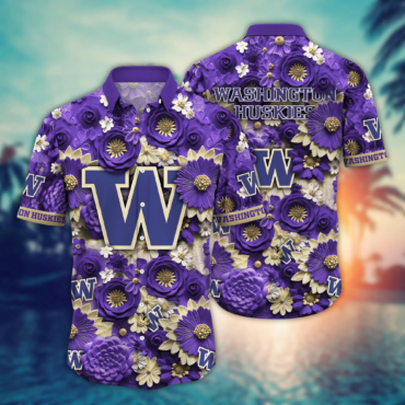 Washington Huskies Ncaa Hawaiian Shirt Trending For This Summer Customize Shirt
