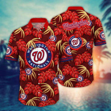 Washington Nationals MLB Hawaiian Shirt Long Days Aloha Shirt
