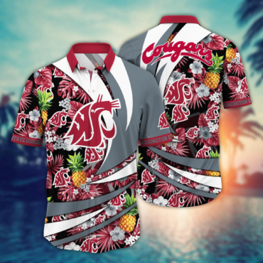Washington State Cougars Ncaa Hawaiian Shirt Sunburn Aloha Shirt