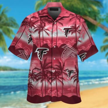 Atlanta Falcons Short Sleeve Hawaiian Shirt Button Up Tropical