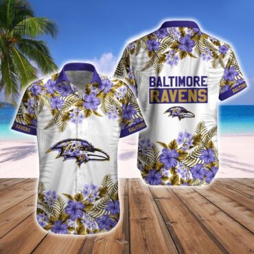 Baltimore Ravens Tropical Hawaiian Shirt