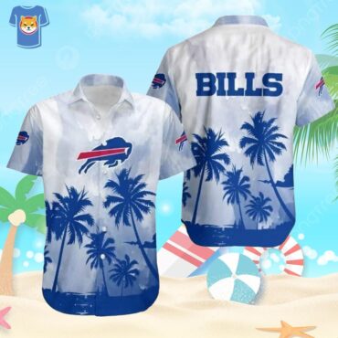 Buffalo Bills Coconut Trees Practical Beach Gift Hawaiian Shirt
