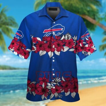 Buffalo Bills Short Sleeve Button Up Hawaiian Tropical Shirt Ver08
