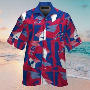Buffalo Bills Short Sleeve Button Up Hawaiian Tropical Shirt Ver010