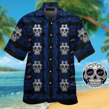Buffalo Bills Short Sleeve Button Up Hawaiian Tropical Shirt Ver011