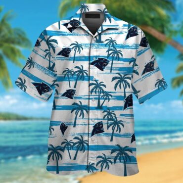 Carolina Panthers Short Sleeve Button Up Tropical Hawaiian Shirt Ver09