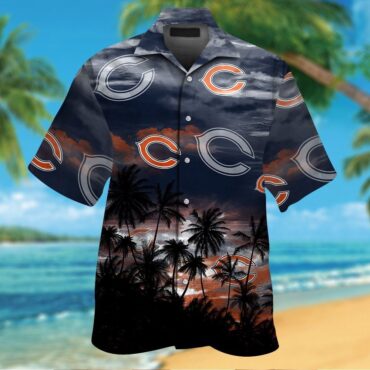 Chicago Bears Short Sleeve Button Up Tropical Hawaiian Shirt Ver017