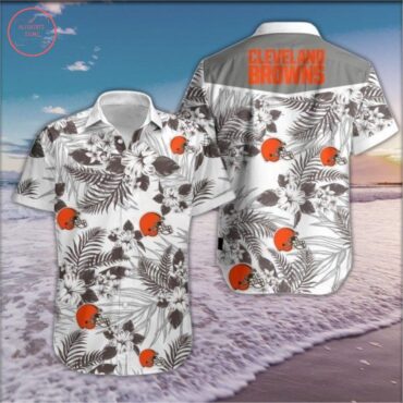 Cleveland Browns Floral Design Hawaiian Shirt