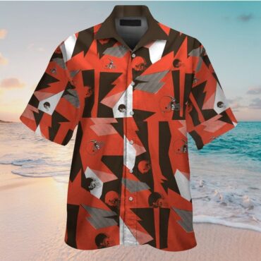 Cleveland Browns Short Sleeve Button Up Tropical Hawaiian Shirt Ver03