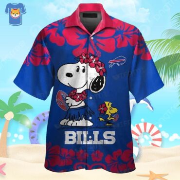 Buffalo Bills Hawaiian Shirt Snoopy Peanuts Summer Beach Gift