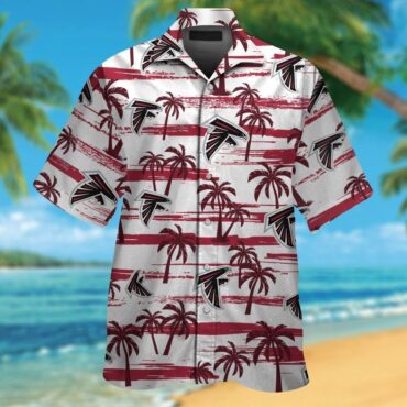 Atlanta Falcons Short Sleeve Button Up Tropical Shirt