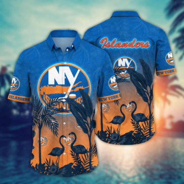 New York Islanders NHL Hawaiian Shirt Blooming Flowerstime Aloha Shirt