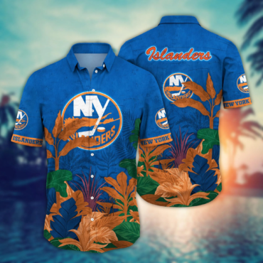 New York Islanders NHL Hawaiian Shirt Outdoor Movies Aloha Shirt