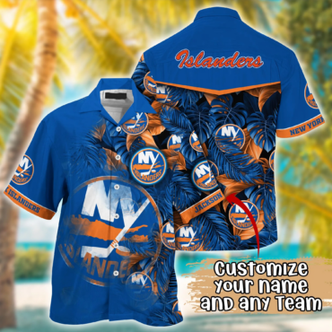 New York Islanders NHL Summer Hawaii Shirt And Tshirt Custom Aloha Shirt