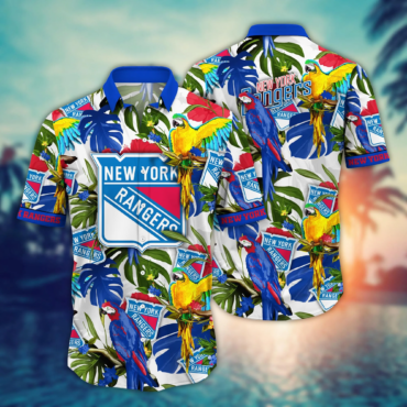 New York Rangers NHL Hawaiian Shirt Hammockstime Aloha Shirt