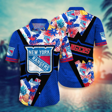 New York Rangers NHL Hawaiian Shirt Warmth Aloha Shirt