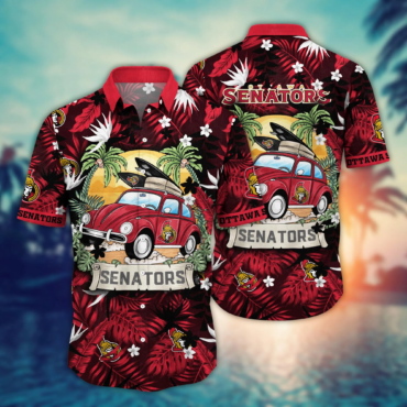 Ottawa Senators NHL Hawaiian Shirt Julytime Aloha Shirt