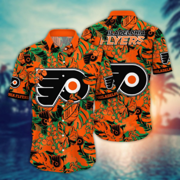 Philadelphia Flyers NHL Hawaiian Shirt Evening Strolls Aloha Shirt